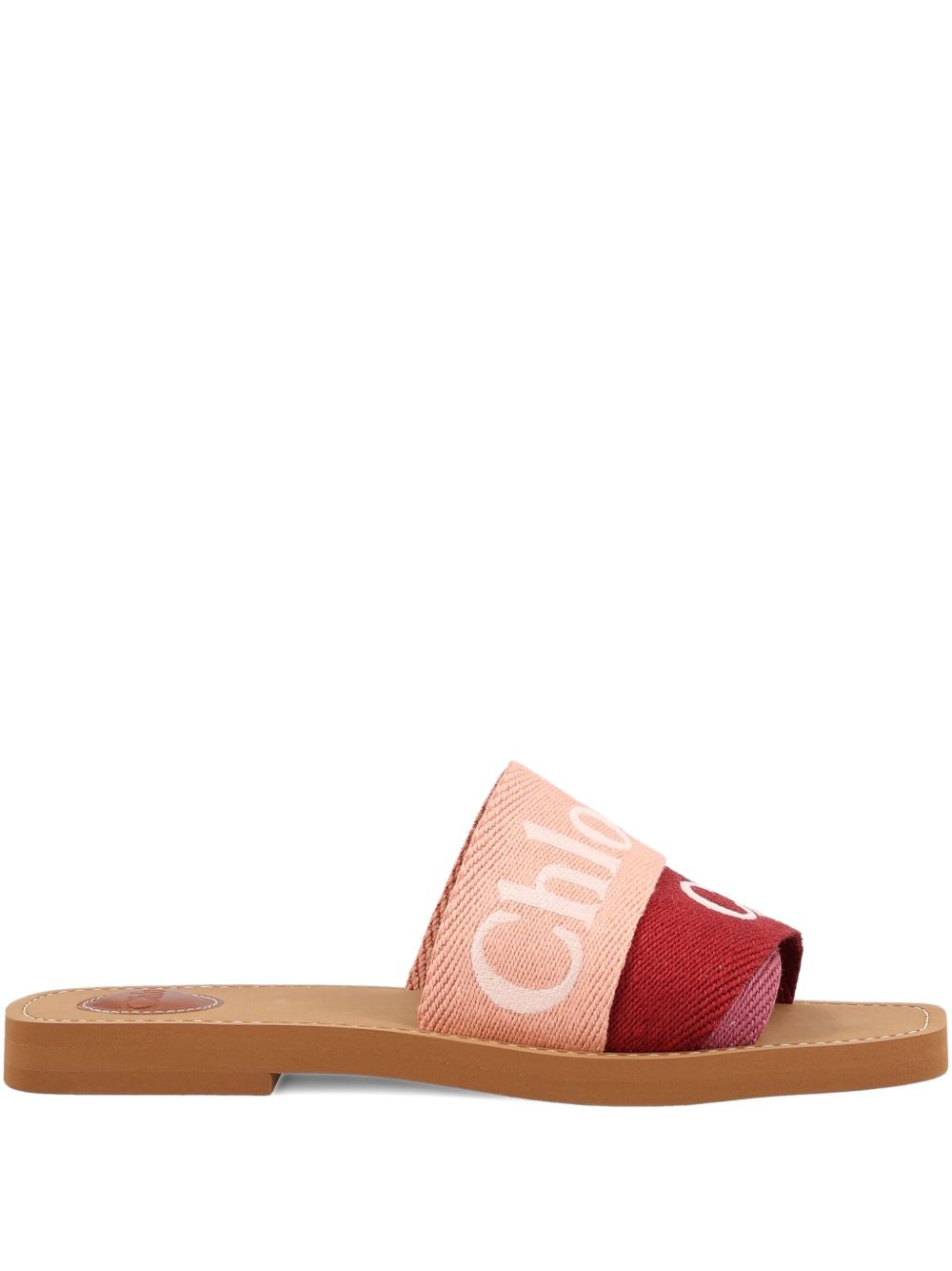 Chloè Sandals Pink Linen ; Polyester