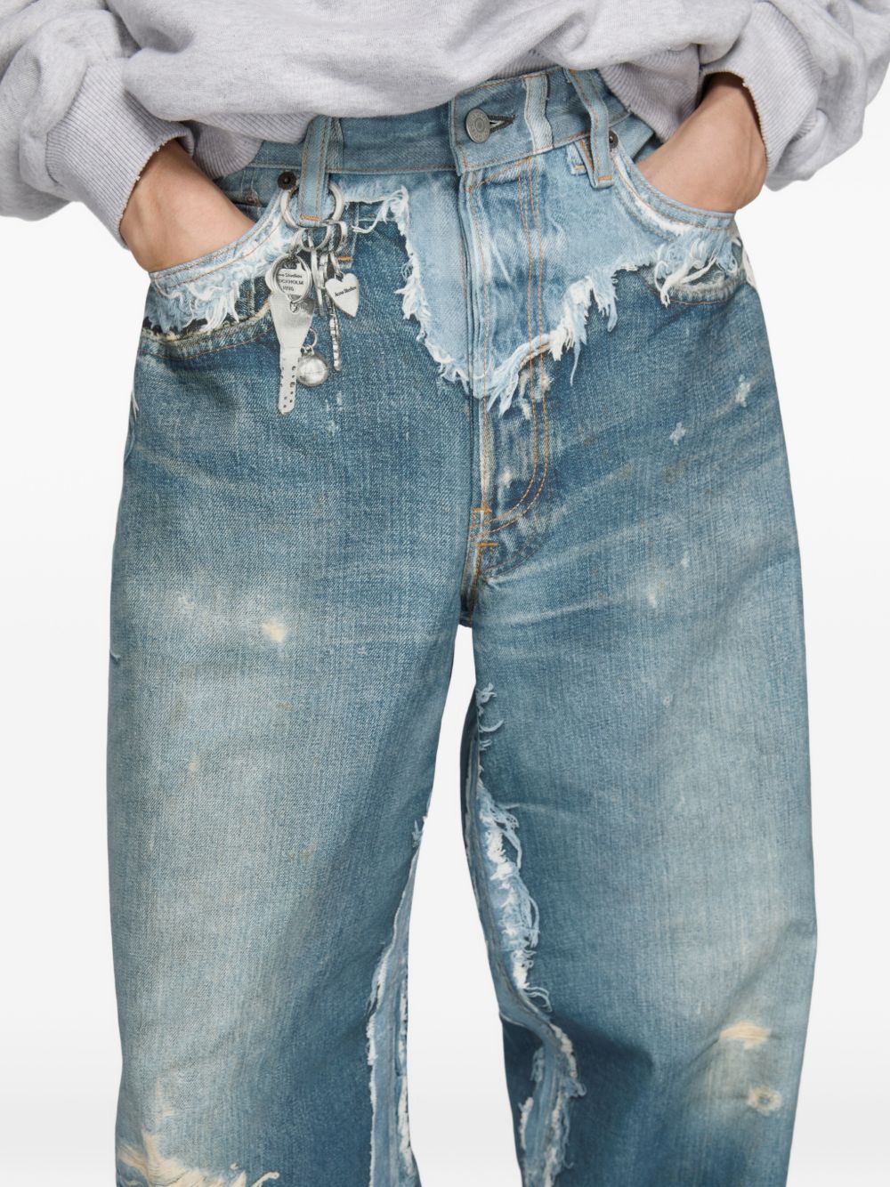 Acne Studios Jeans Clear Blue Organic Cotton