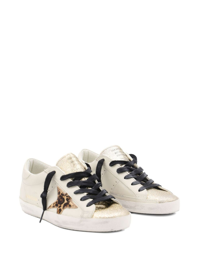 Golden Goose Sneakers Beige Fabricrubbercalf Leather