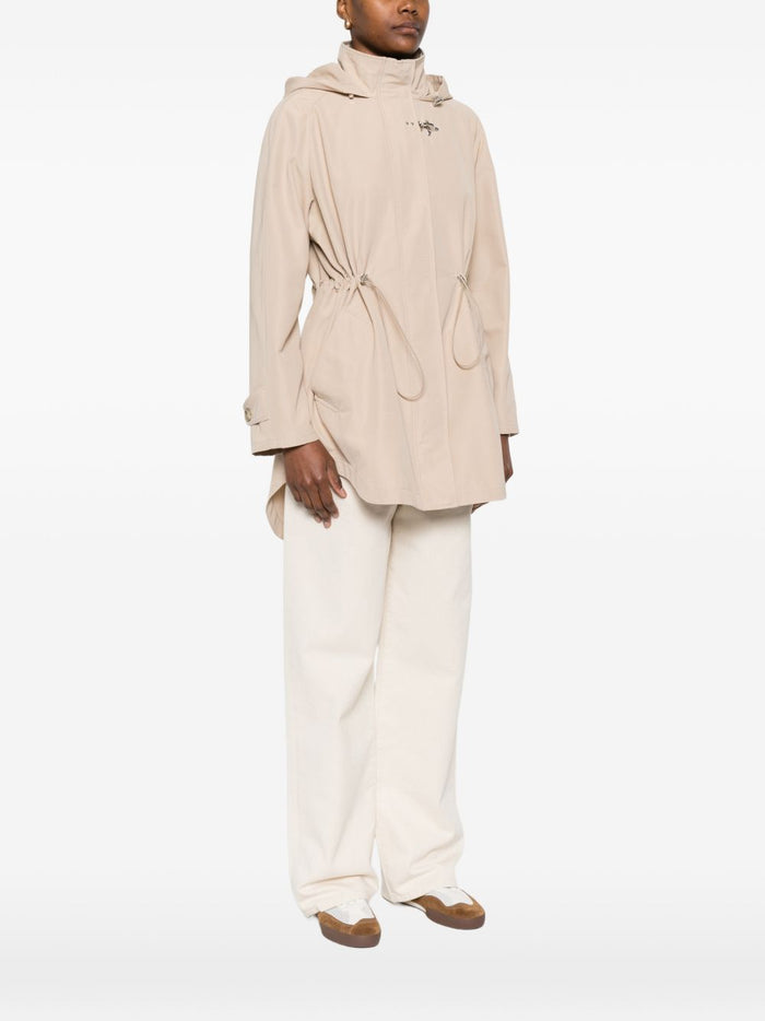 Fay Coats Ivory Polyester Cotton
