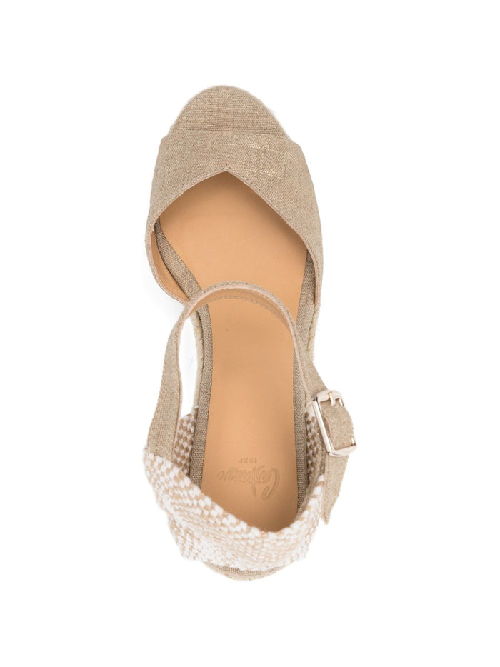 Castaner Flat shoes Golden Outer: Fabric