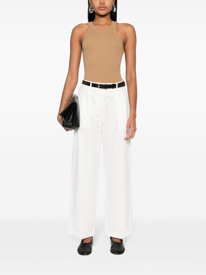 TOTEME MAIN Trousers White Outer: Organic Cotton