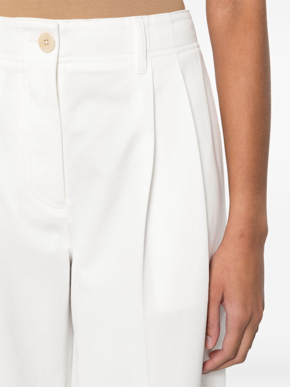 TOTEME MAIN Trousers White Outer: Organic Cotton
