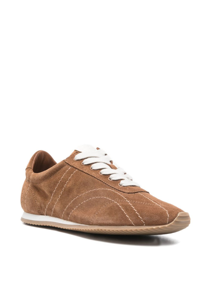 TOTEME MAIN Sneakers Leather Brown Outer: Calf Suede