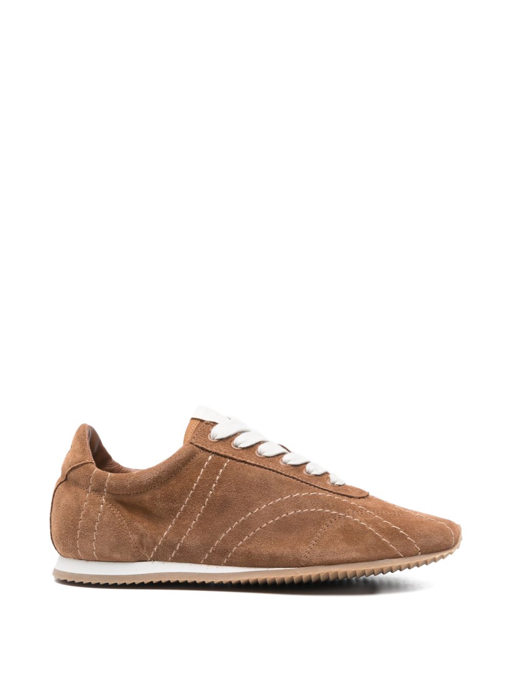 TOTEME MAIN Sneakers Leather Brown Outer: Calf Suede