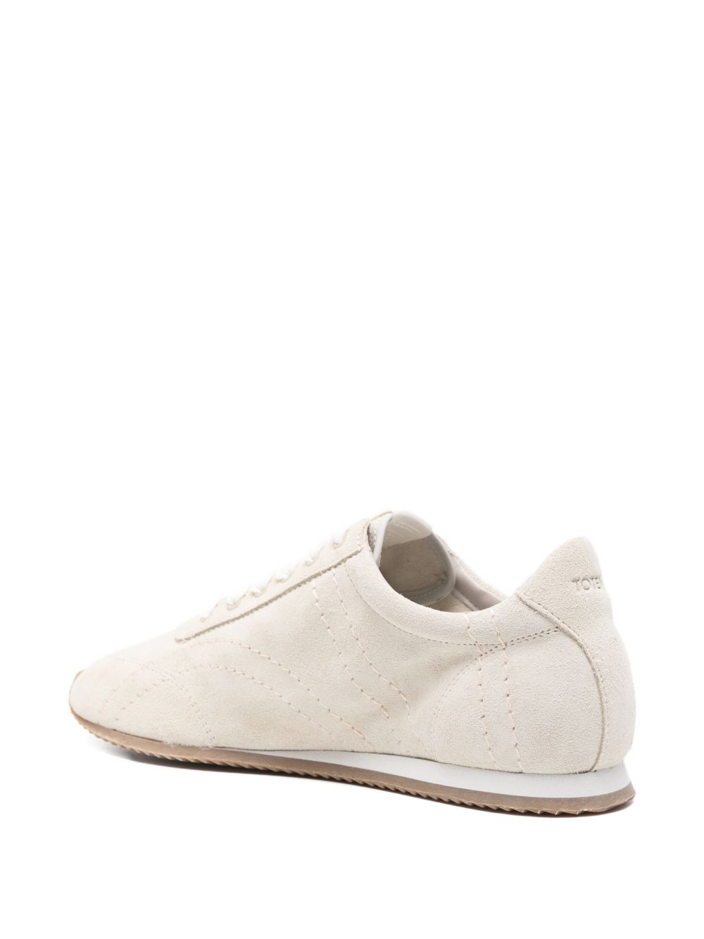 TOTEME MAIN Sneakers Beige Rubber Calf Suede