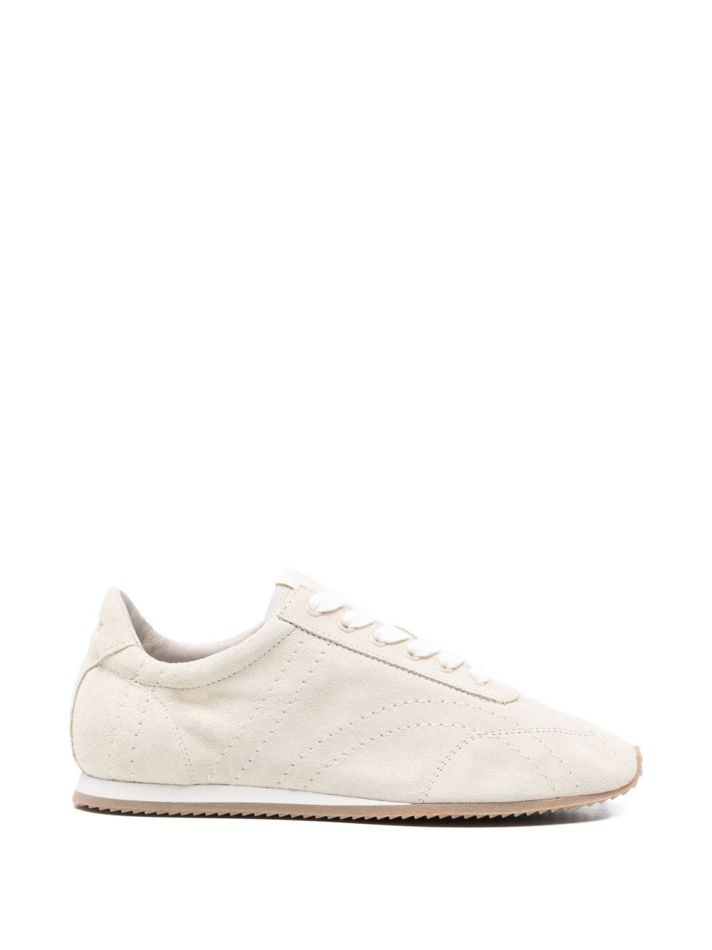 TOTEME MAIN Sneakers Beige Rubber Calf Suede