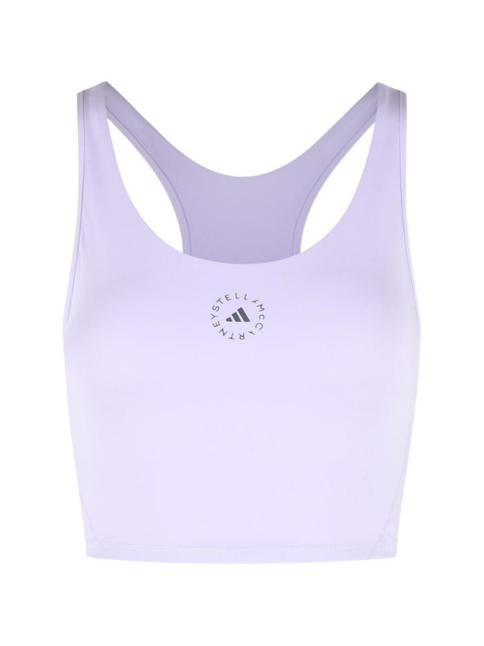 Adidas By Stella McCartney Top Lilac Rec. Polyamide Elasthane