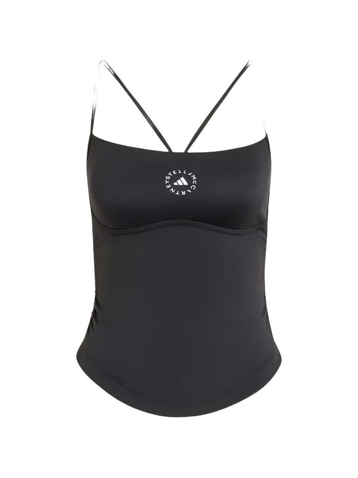 Adidas By Stella McCartney Top Black Organic Cotton