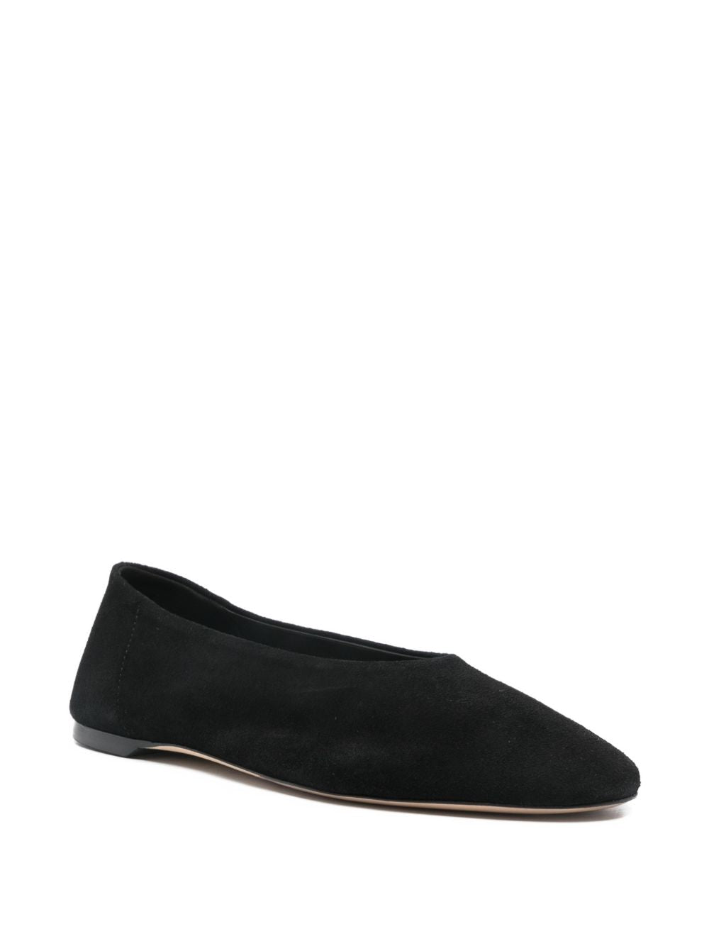 TOTEME MAIN Flat shoes Black Outer: Calf Suede