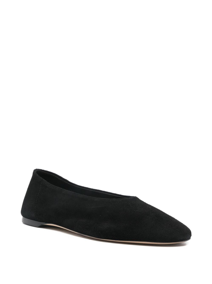 TOTEME MAIN Flat shoes Black Outer: Calf Suede