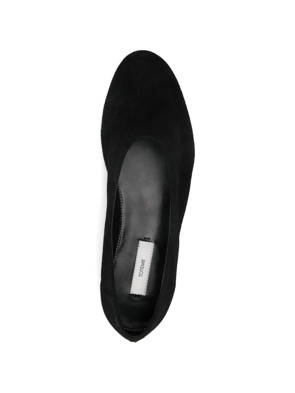 TOTEME MAIN Flat shoes Black Outer: Calf Suede