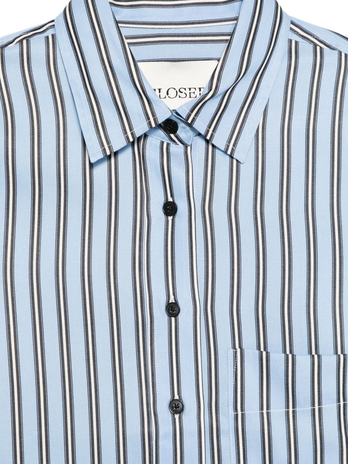 Closed Shirts Clear Blue Lyocell
