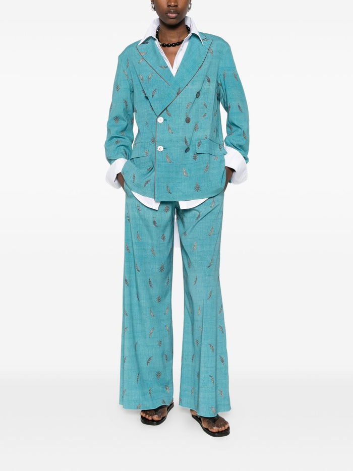 Pierre Louis Mascia Jackets Clear Blue Silk