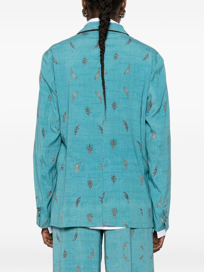 Pierre Louis Mascia Jackets Clear Blue Silk
