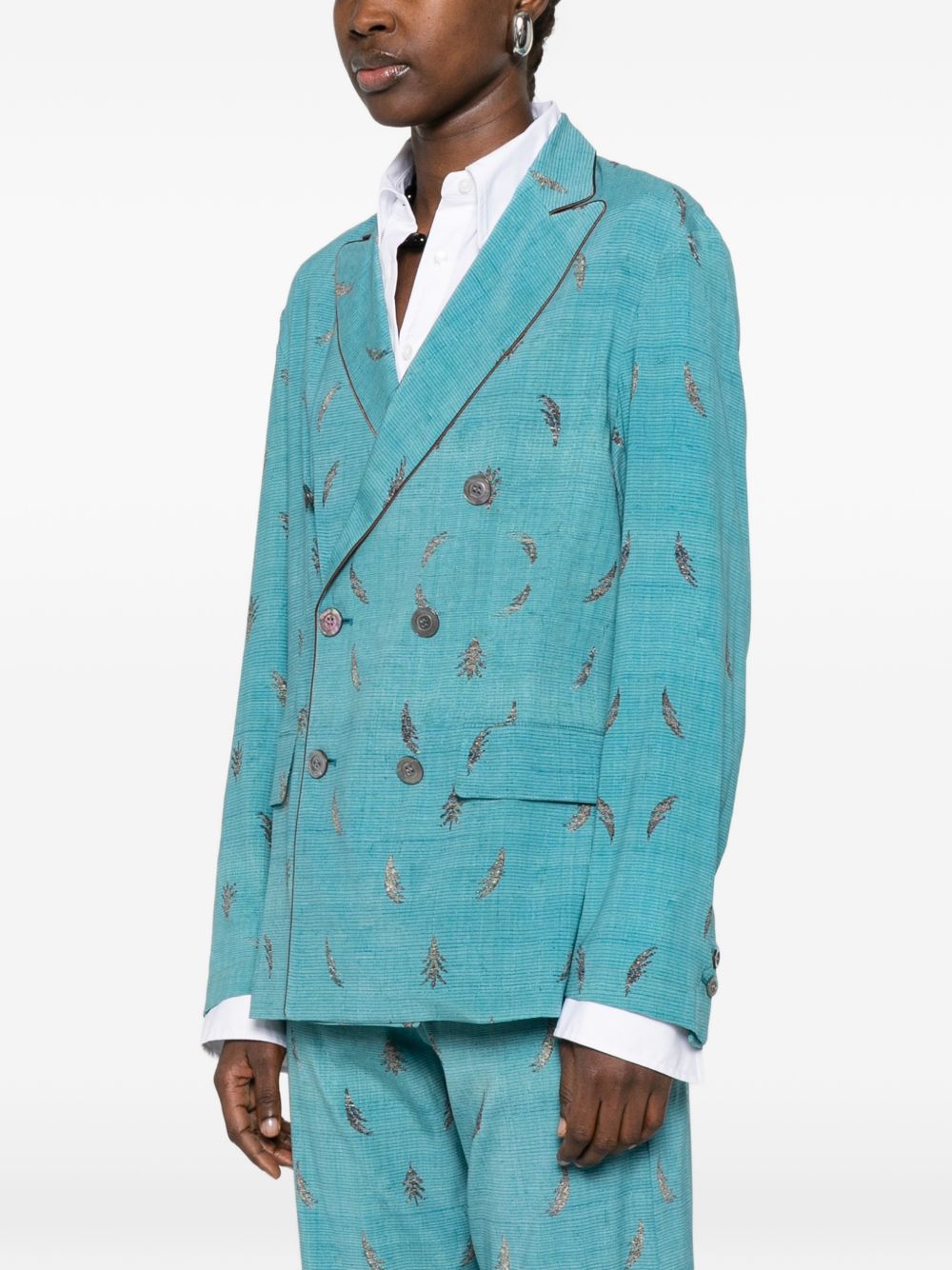 Pierre Louis Mascia Jackets Clear Blue Silk