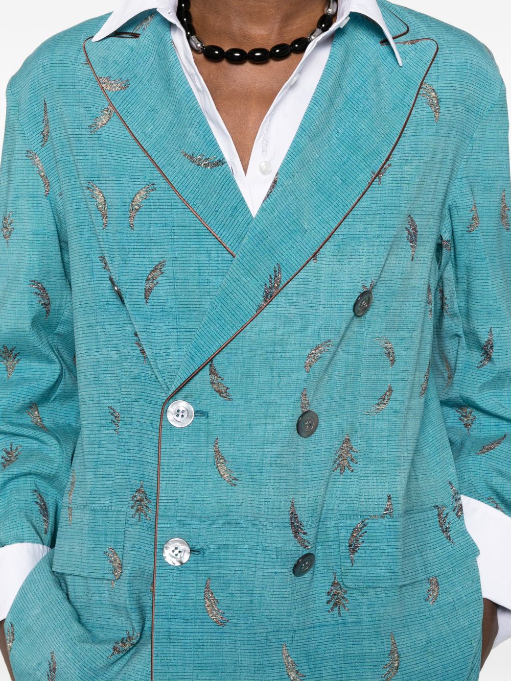 Pierre Louis Mascia Jackets Clear Blue Silk