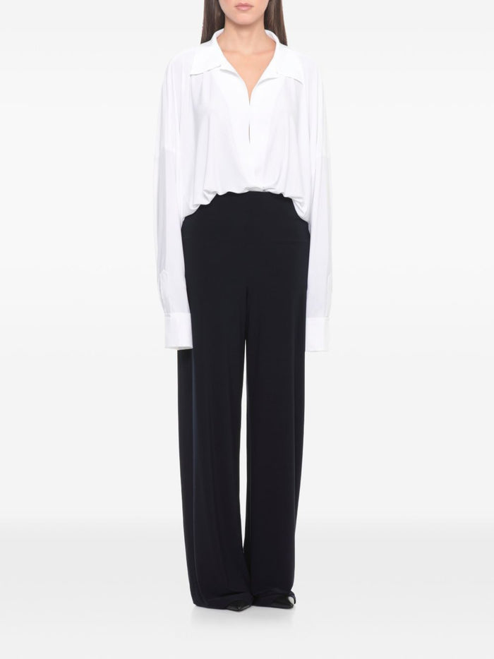 Norma Kamali Shirts White Polyester Elastane