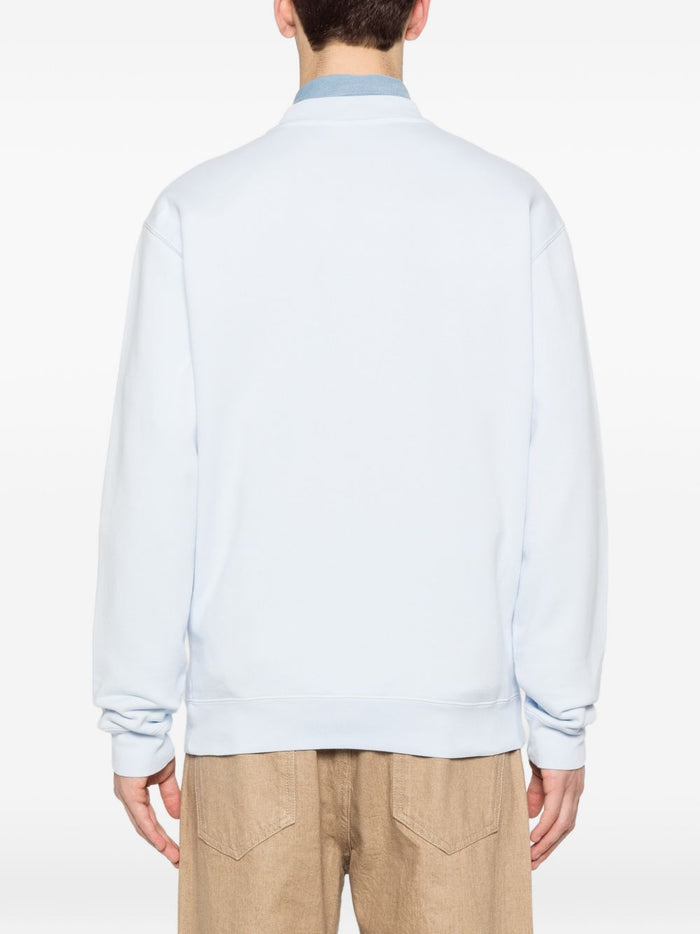 JACQUEMUS Sweaters Clear Blue Principal:cotton