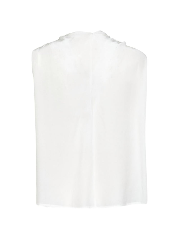Parosh Top Cream Silk