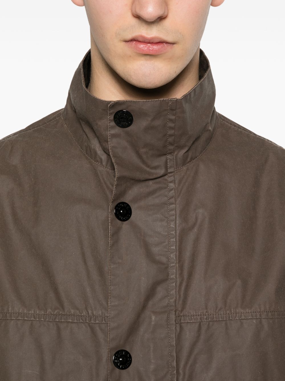 Stone Island Jackets Brown Poliestere