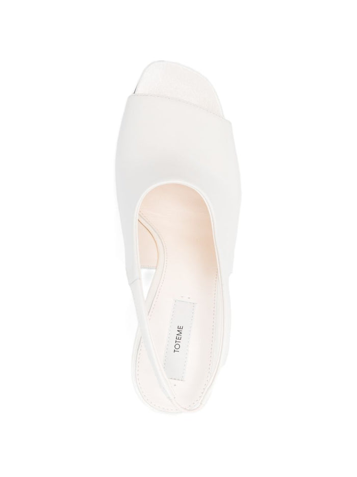 TOTEME MAIN With Heel White Calf Leather 100 %