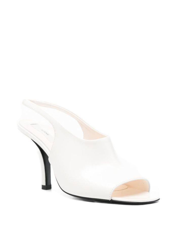 TOTEME MAIN With Heel White Calf Leather 100 %