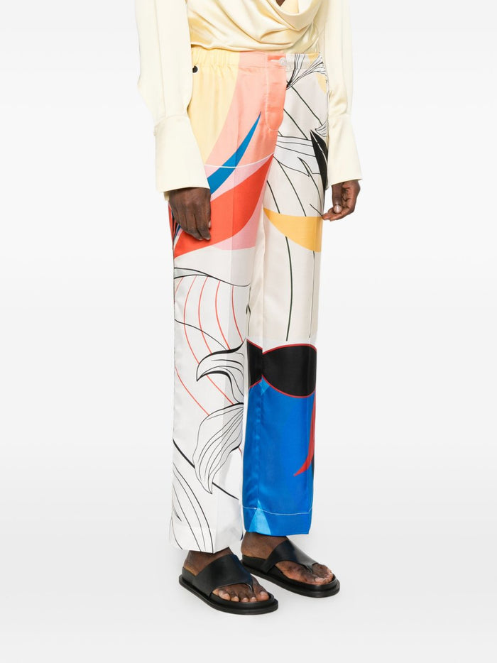 F.R.S . Trousers MultiColour Silk