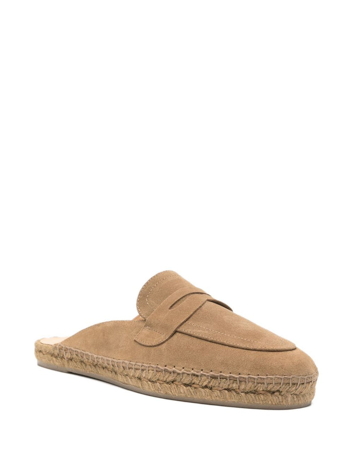 Castaner Flat shoes Blue Calf Suede