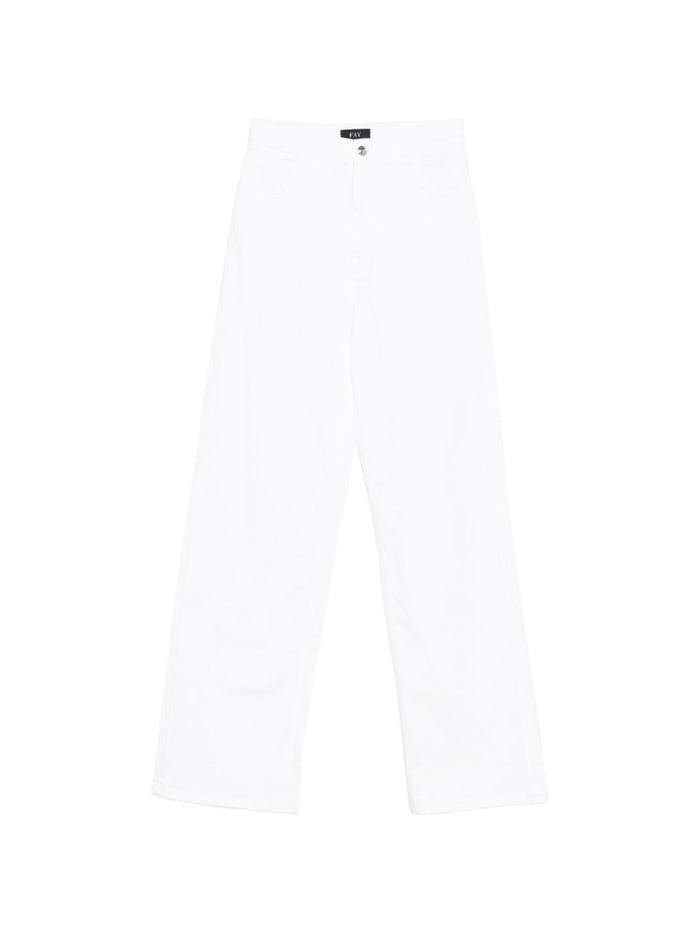 Fay Jeans White "cotton