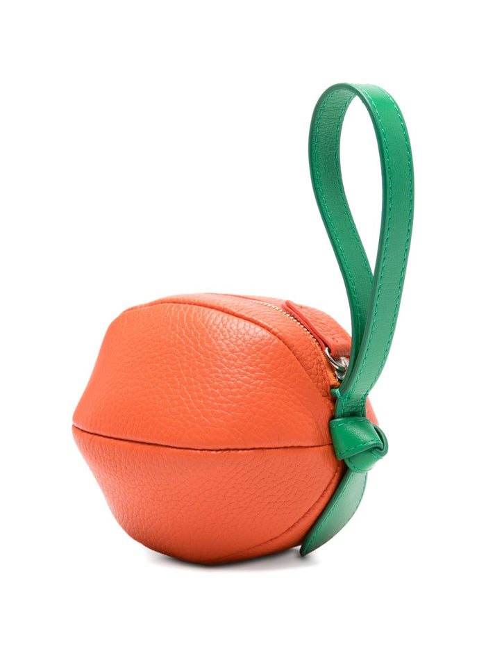 HEREU Wallets Orange Outer: Calf Leather