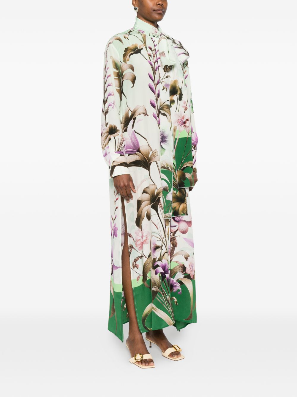 F.R.S . Dresses Green Silk