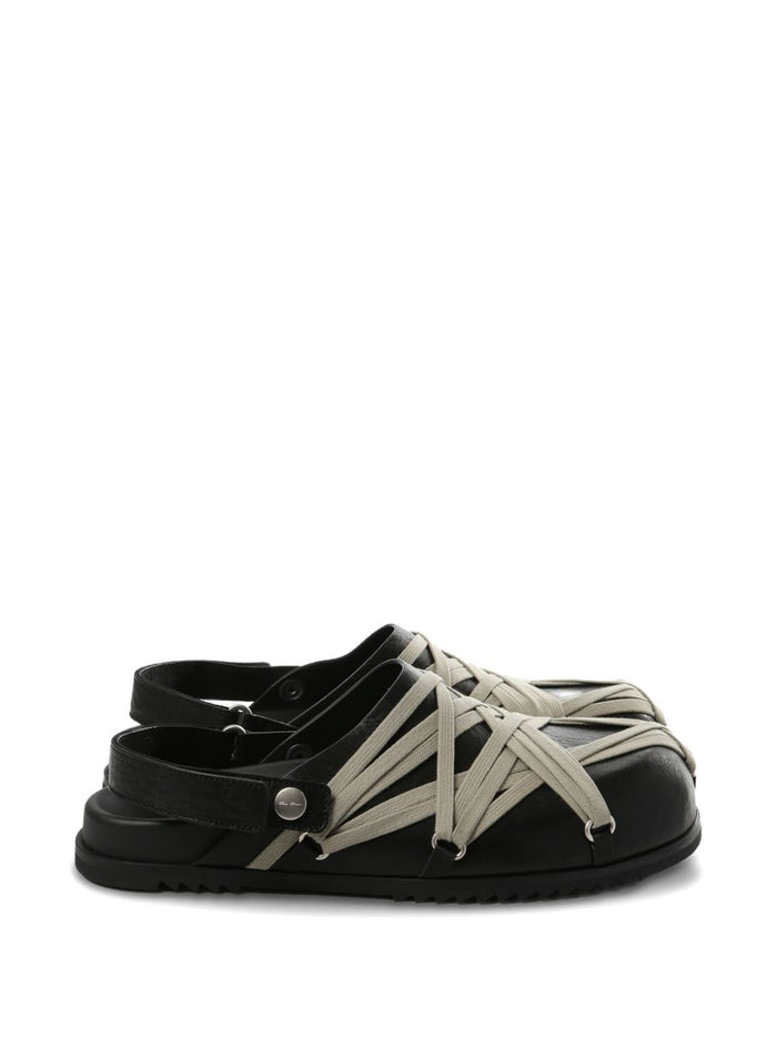 Rick Owens Sandals Black Calf Leather 100 %