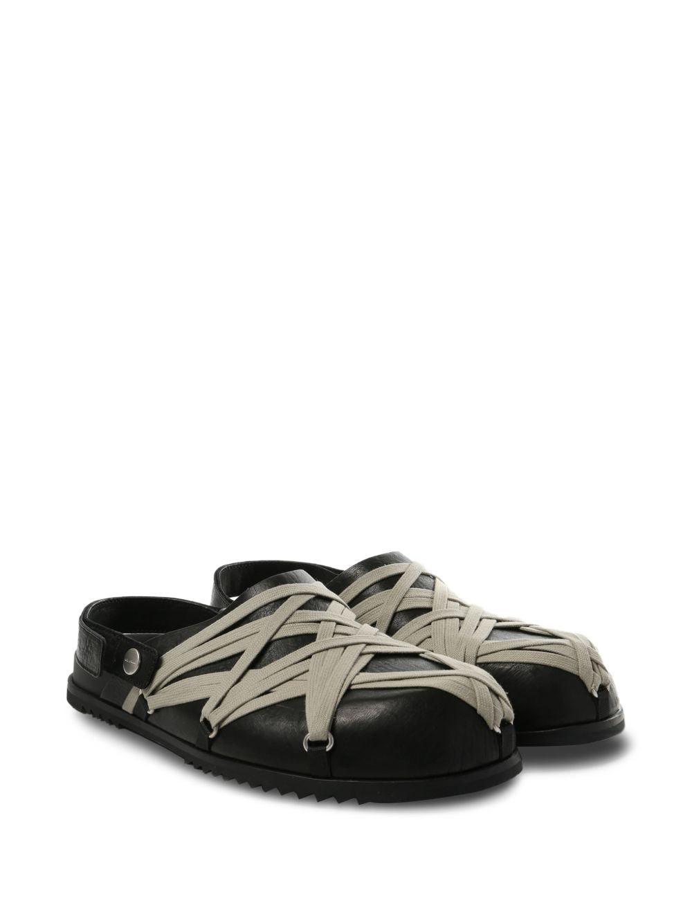 Rick Owens Sandals Black Calf Leather 100 %