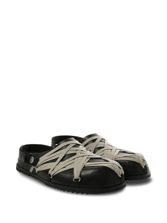 Rick Owens Sandals Black Calf Leather 100 %