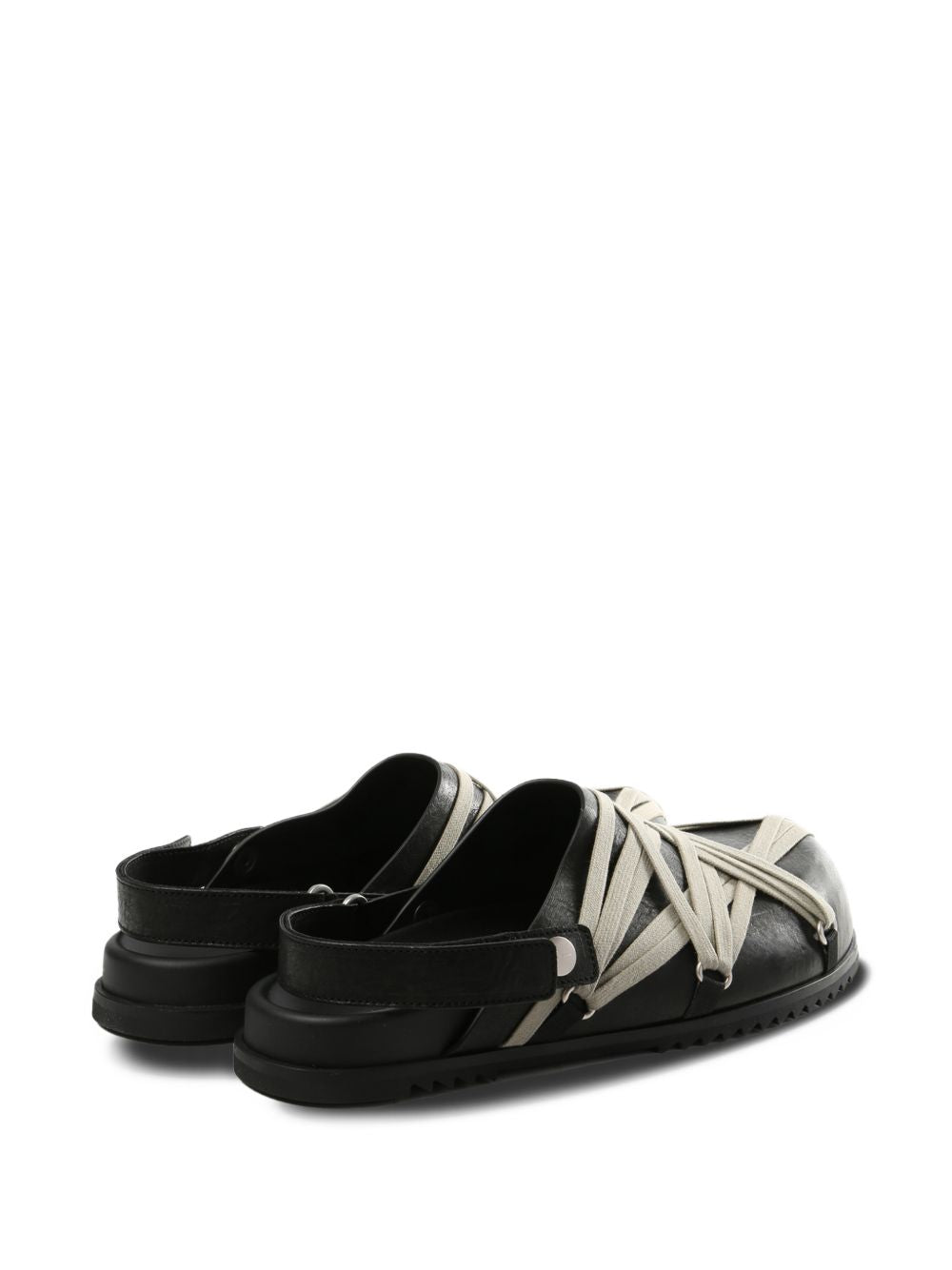 Rick Owens Sandals Black Calf Leather 100 %