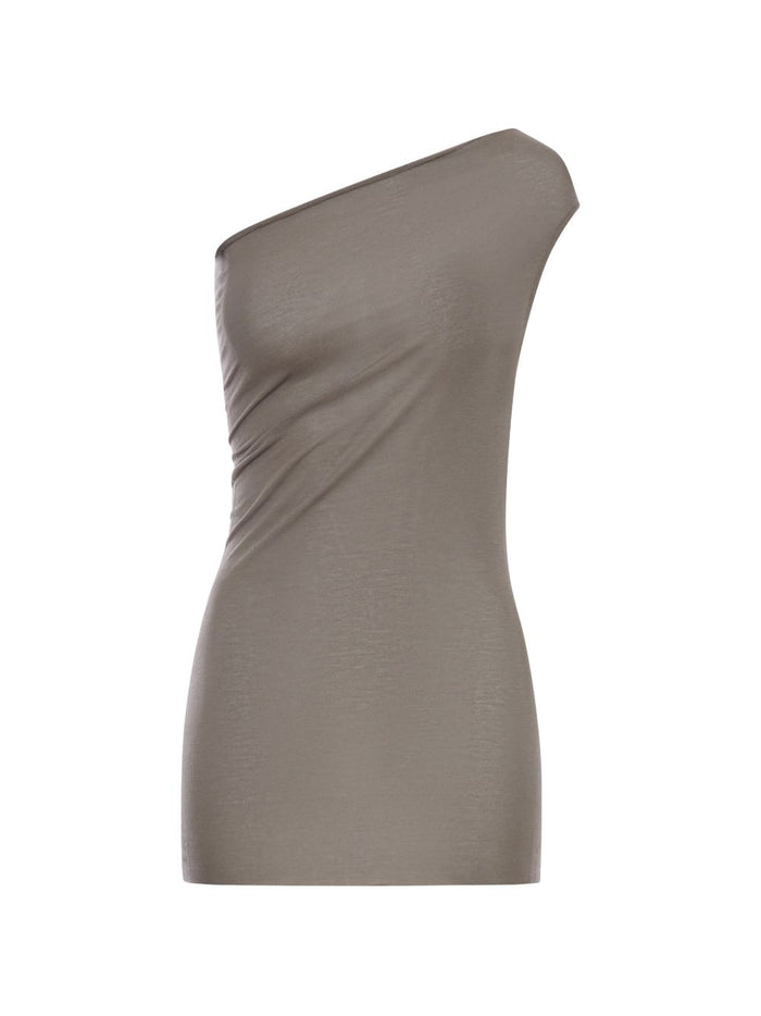 Rick Owens Top Grey Viscose 88 % Silk
