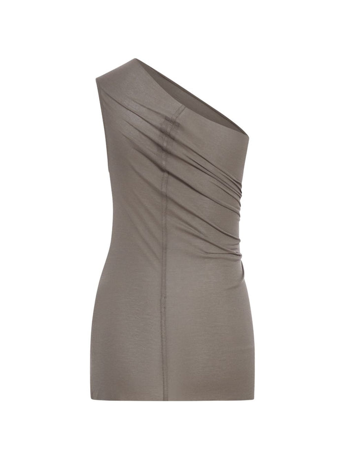 Rick Owens Top Grey Viscose 88 % Silk