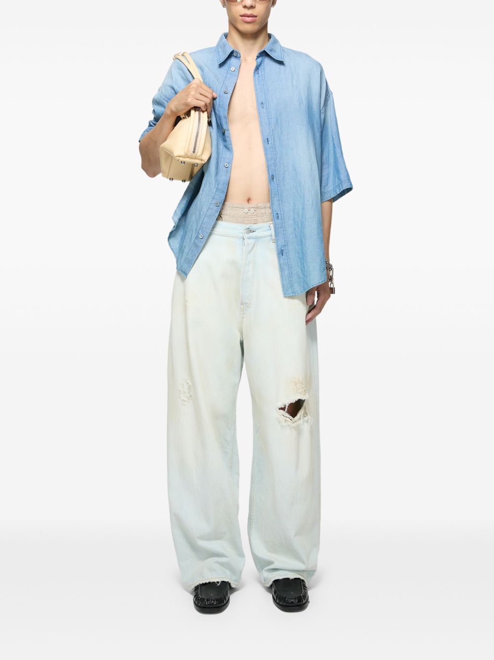 Acne Studios Shirts Clear Blue