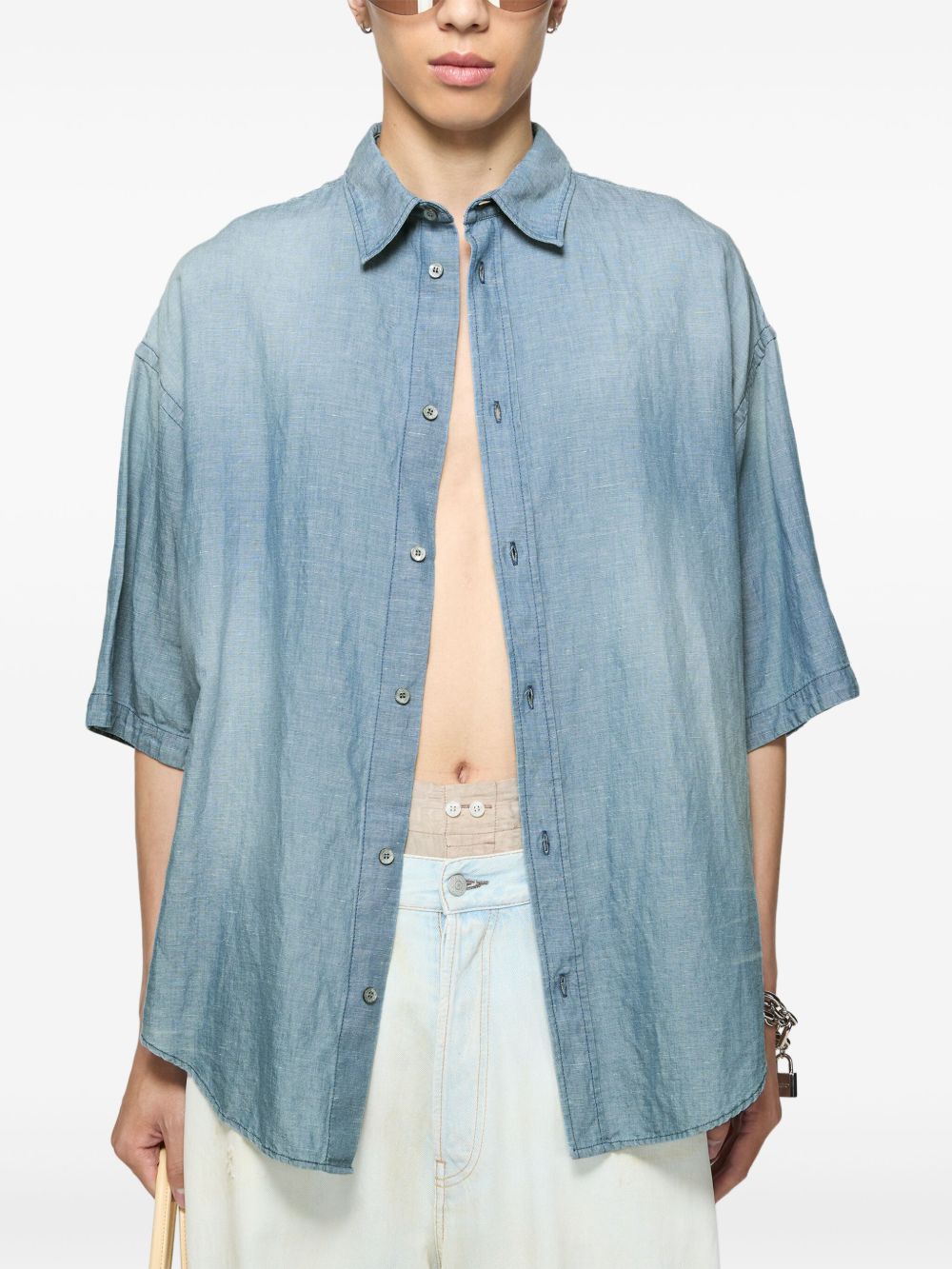 Acne Studios Shirts Clear Blue