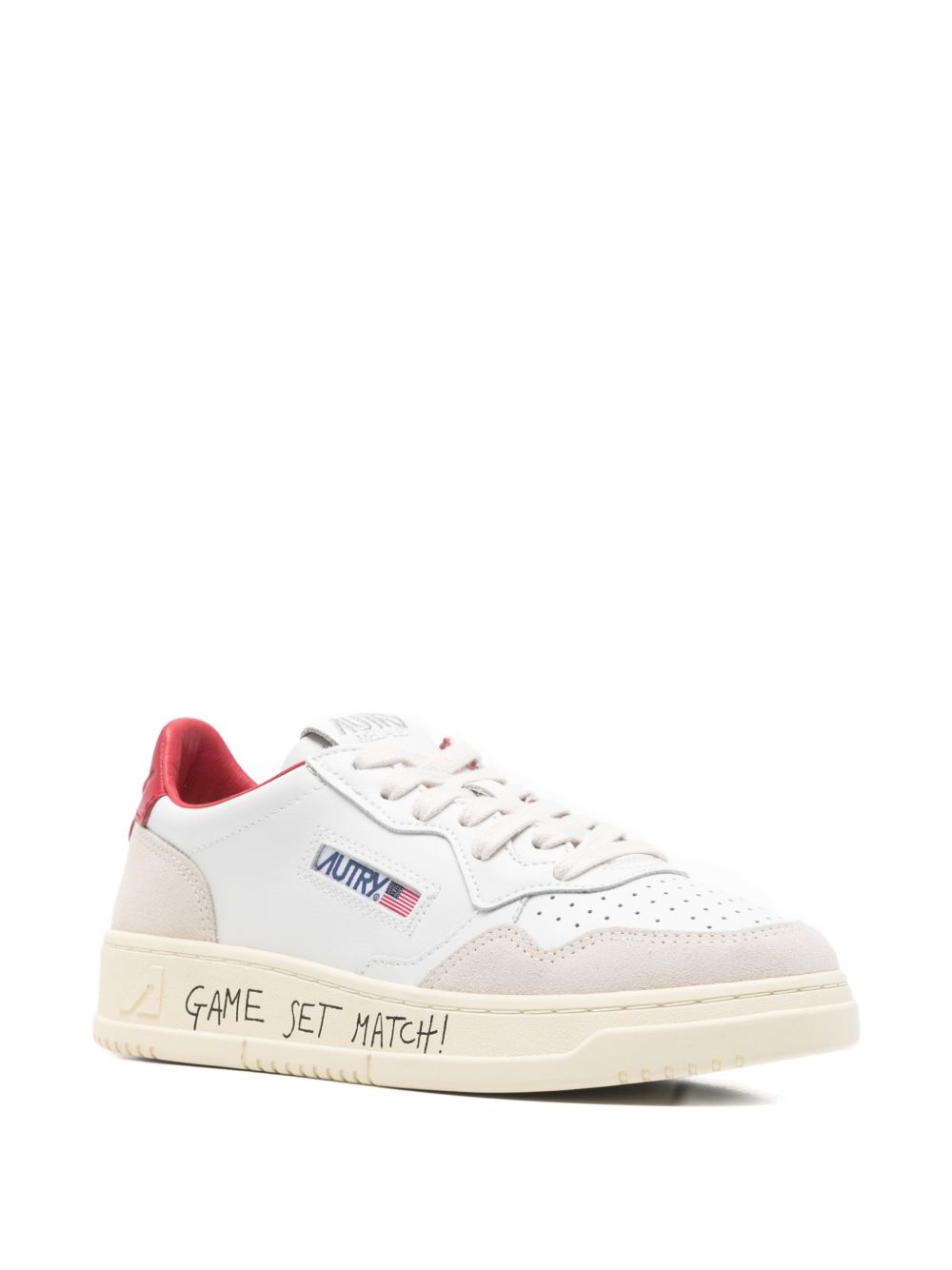 AUTRY Sneakers Red Calf Leather