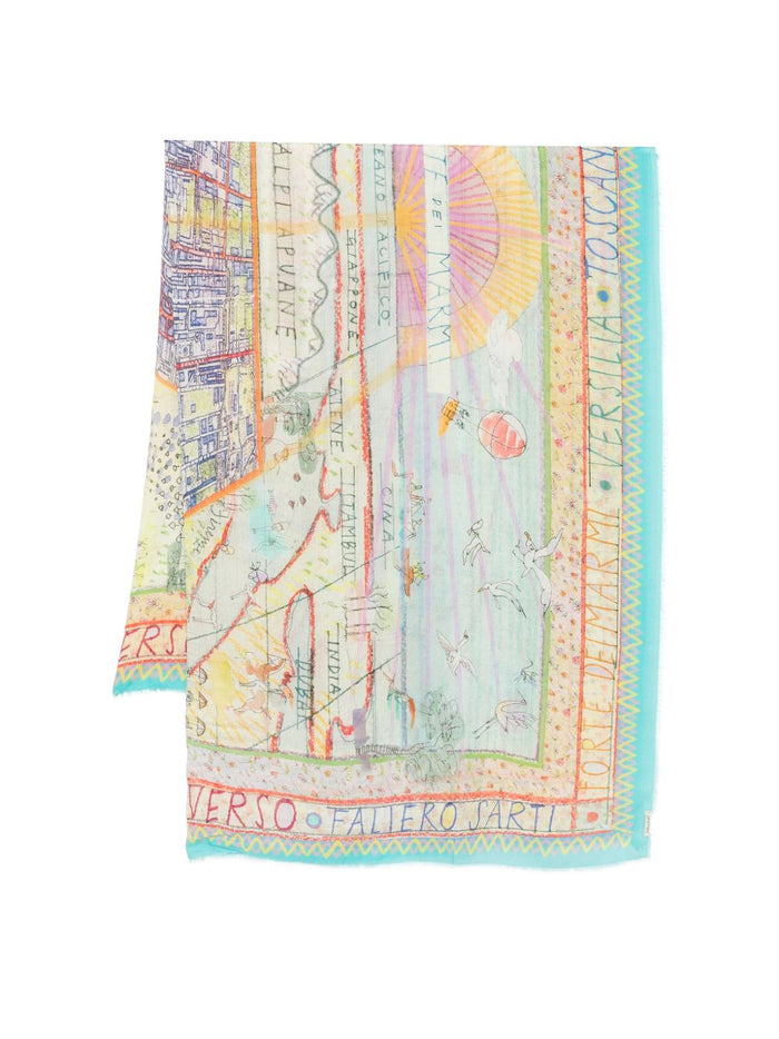 Faliero Sarti Scarfs Clear Blue Modal