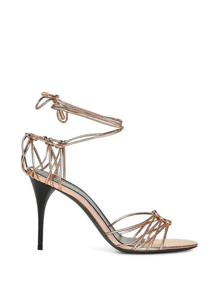 Saint Laurent Sandals Pink Lambskin