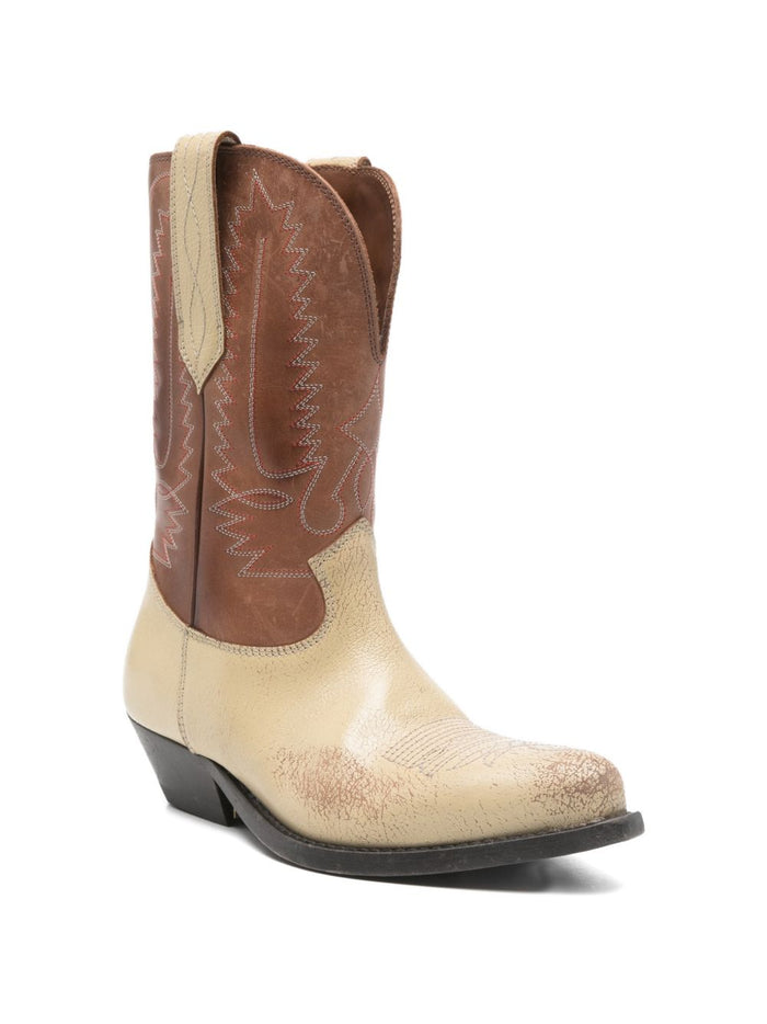 Golden Goose Boots Beige Calf Leather