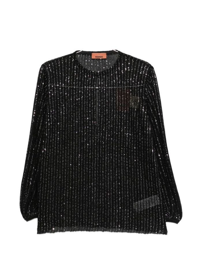Missoni Shirts Black Viscose Poliammide Metal