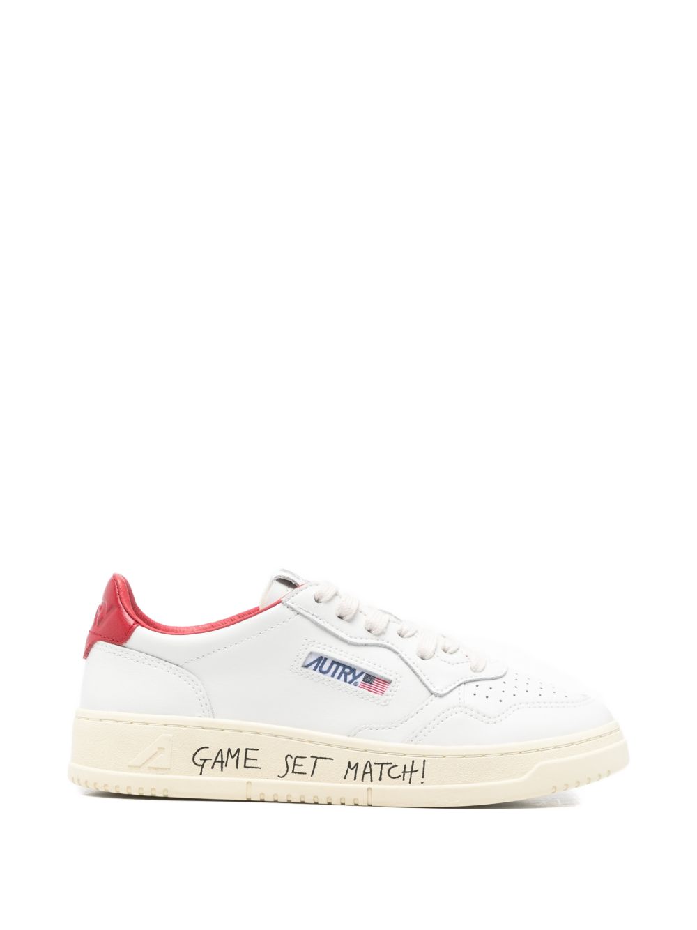 AUTRY Sneakers Red Calf Leather