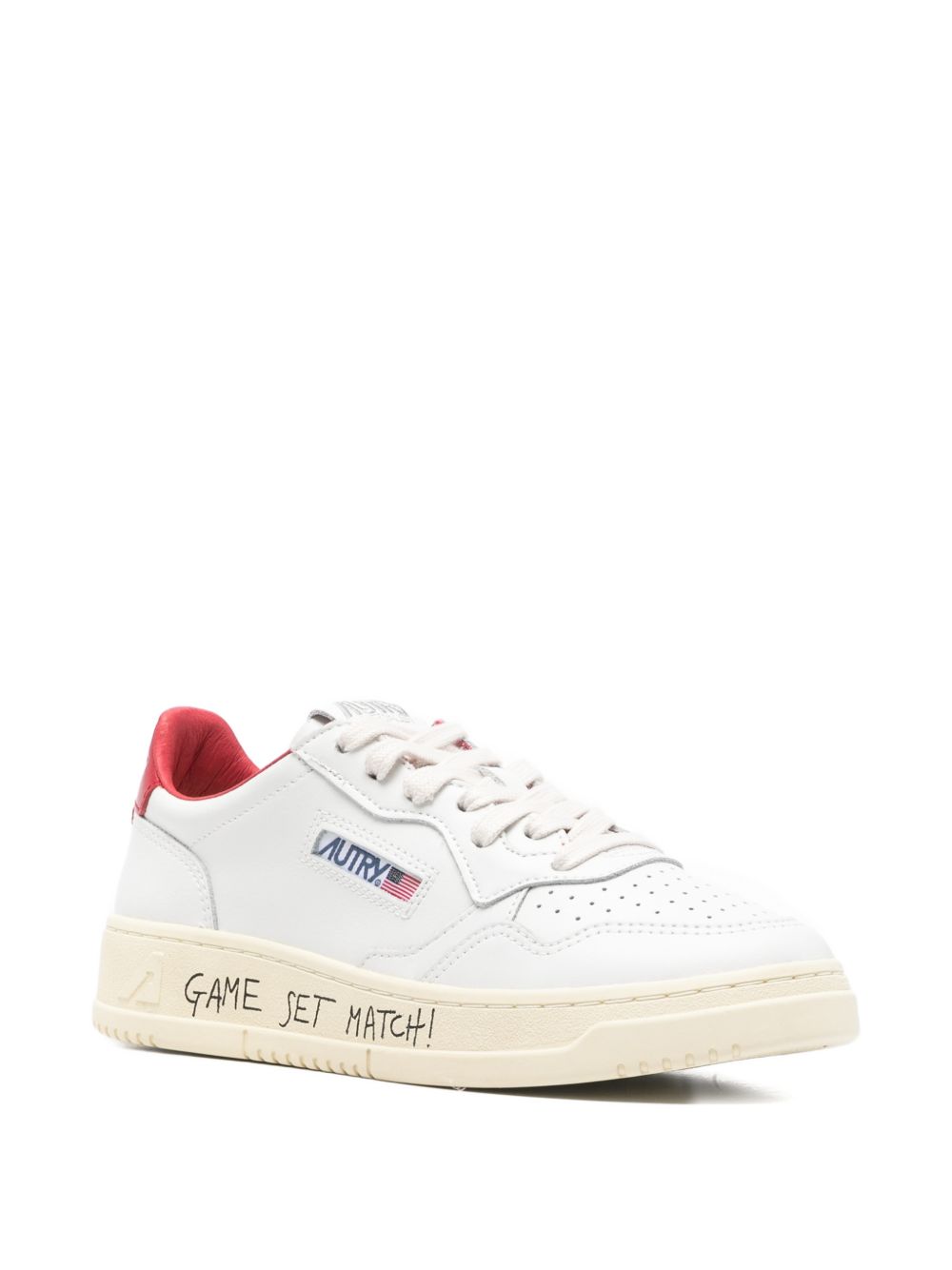 AUTRY Sneakers Red Calf Leather