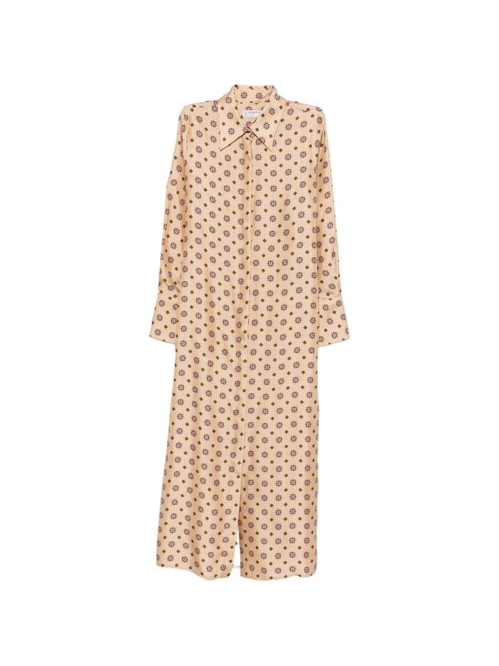 Alberto Biani Dresses Beige Silk