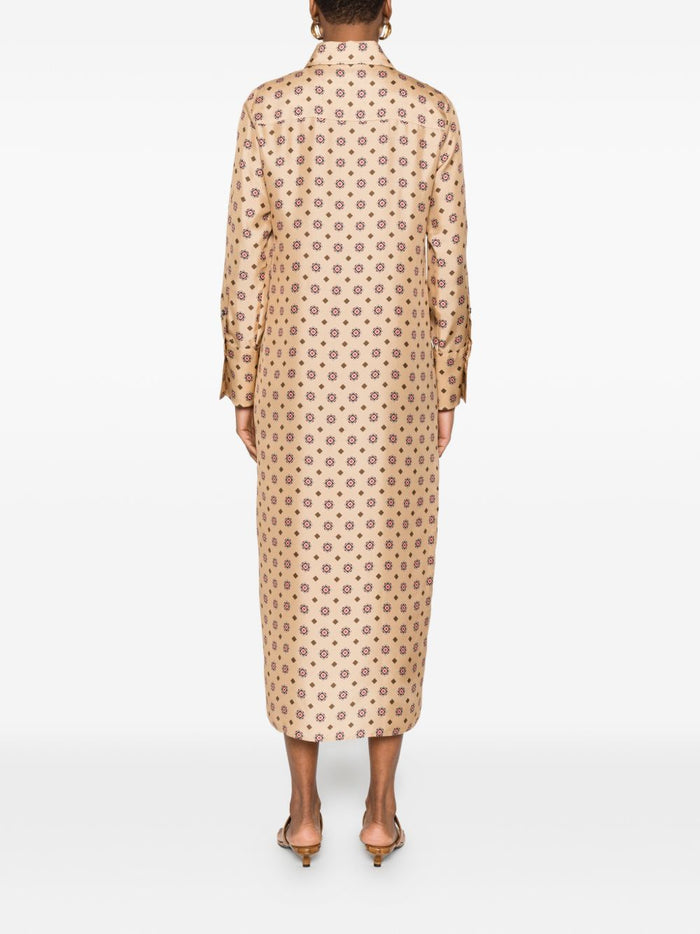 Alberto Biani Dresses Beige Silk
