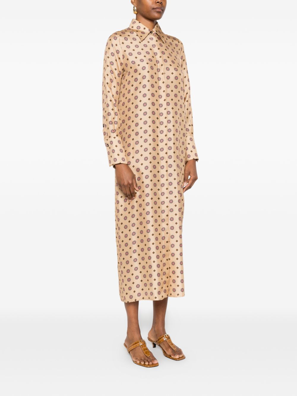 Alberto Biani Dresses Beige Silk